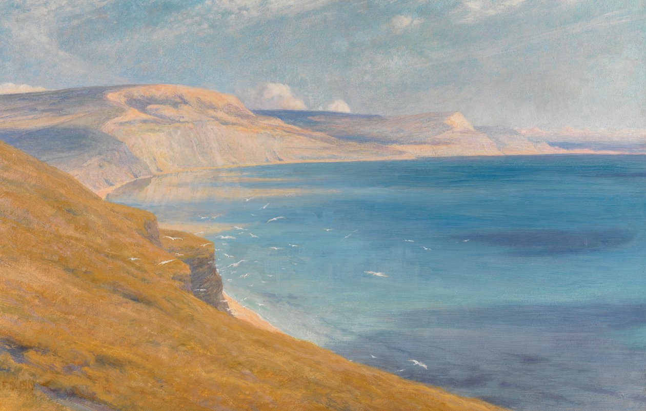 Mar y sol, Lyme Regis, 1919 de Frank Dicksee