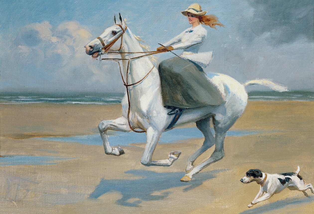 Montando en la playa de Frank P. Stonelake