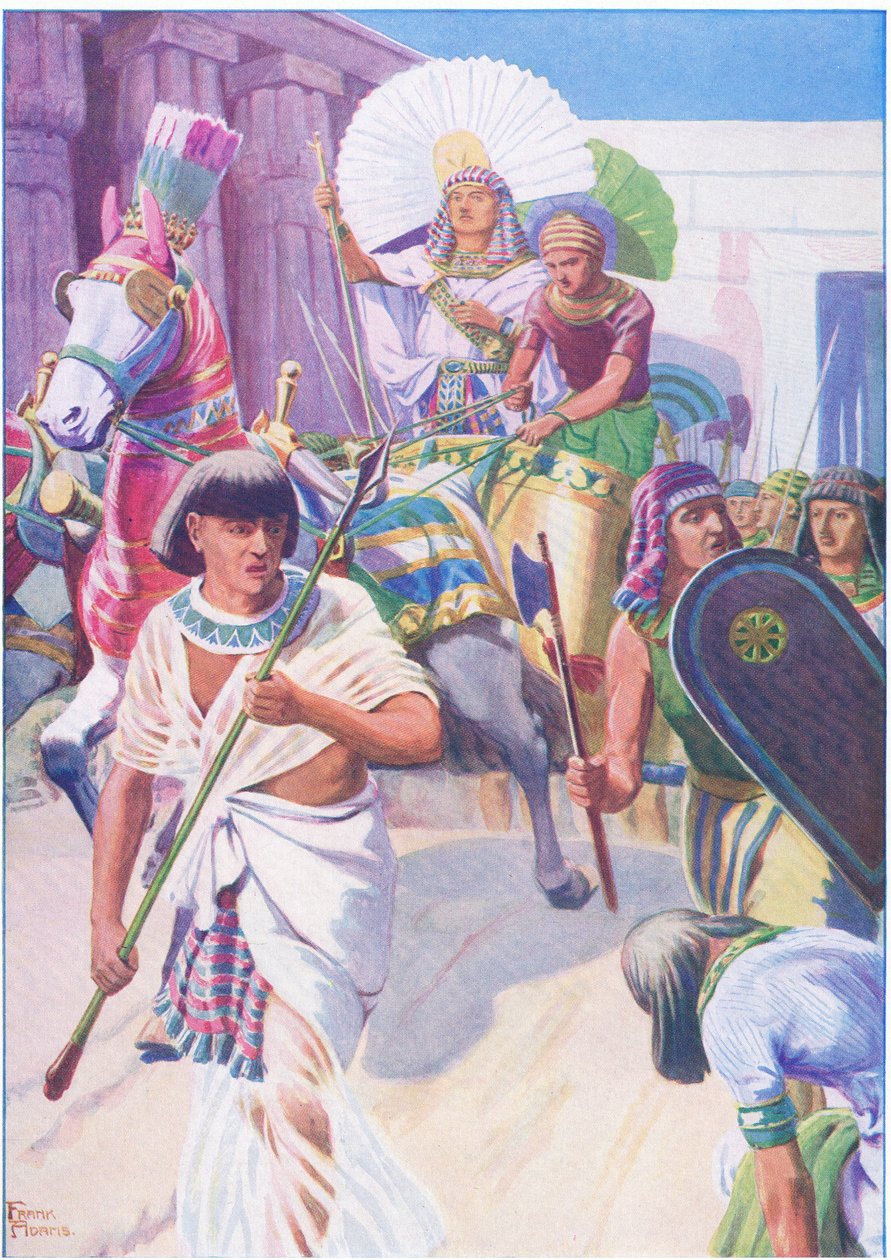 José el gobernante, de El Libro de Imágenes de la Biblia publicado por Thomas Nelson, c.1950 de Frank Adams