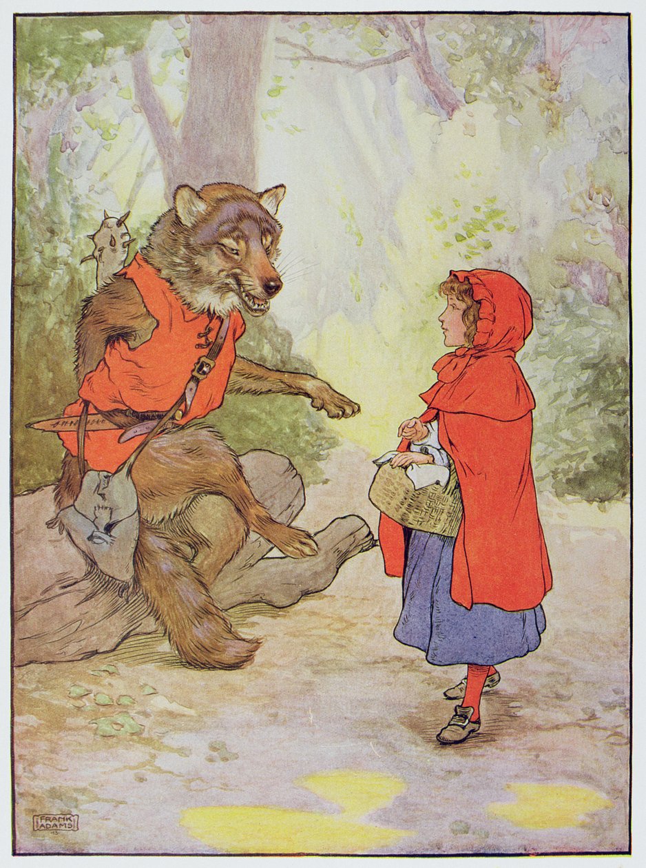 Caperucita Roja y el Lobo, ilustración de 