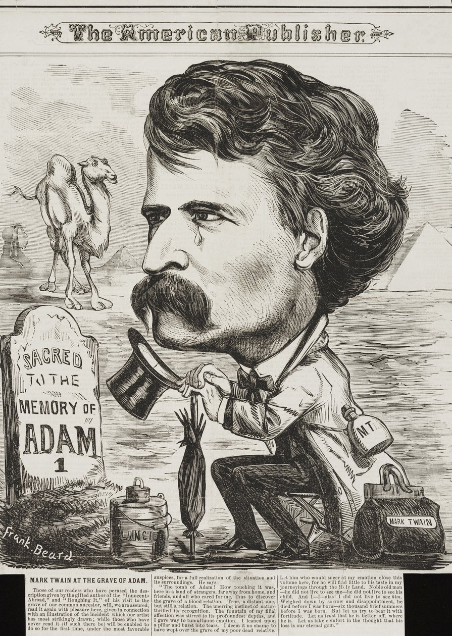 El editor americano, pub. 1872 (litografía) de Frank Beard