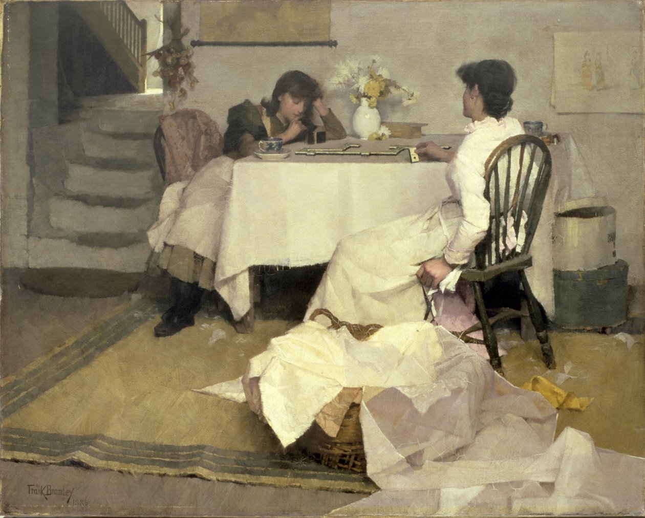 ¡Domino!, 1886 de Frank Bramley