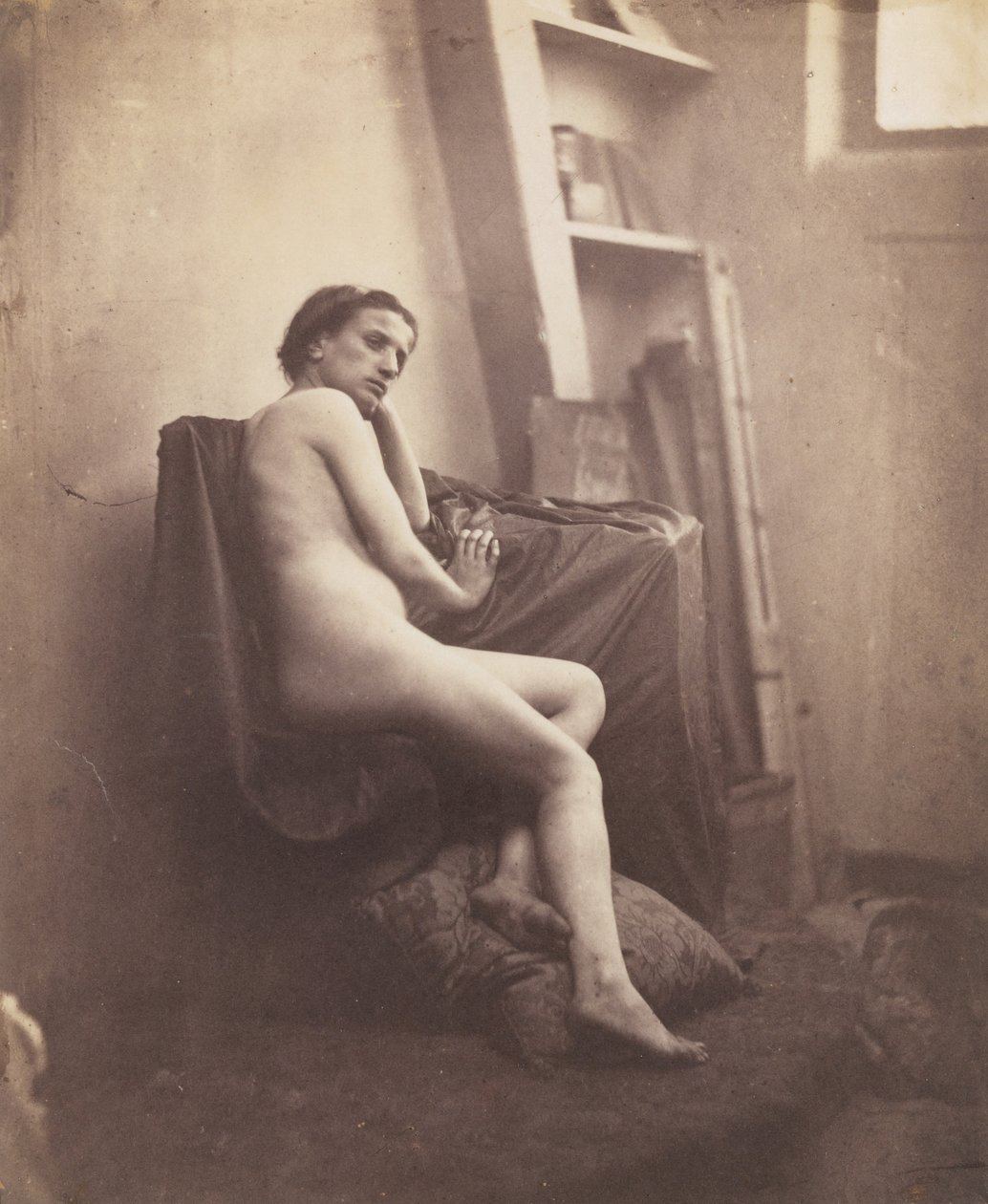 Desnudo femenino en estudio, 1856-59 de Frank Chauvassaigne