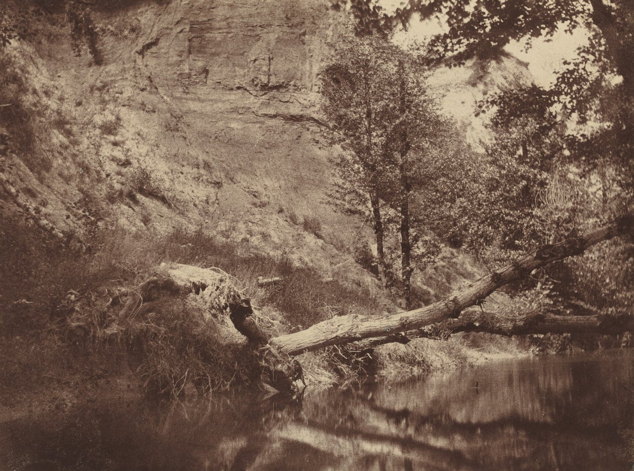 Ribera del río,c. 1855 (foto) de Frank Chauvassaigne