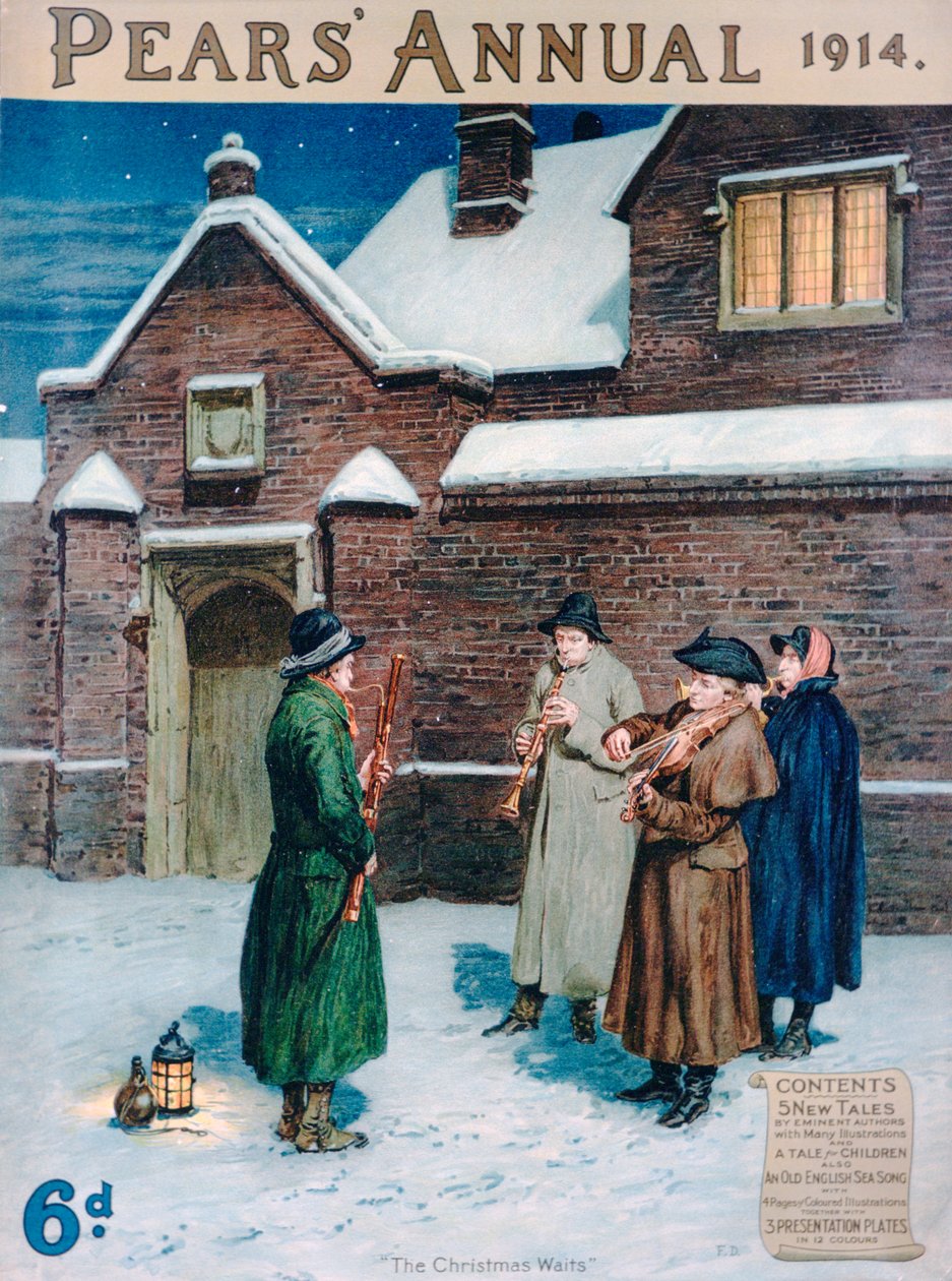 Las Esperas de Navidad, portada de Pears Annual, 1914 de Frank Dadd