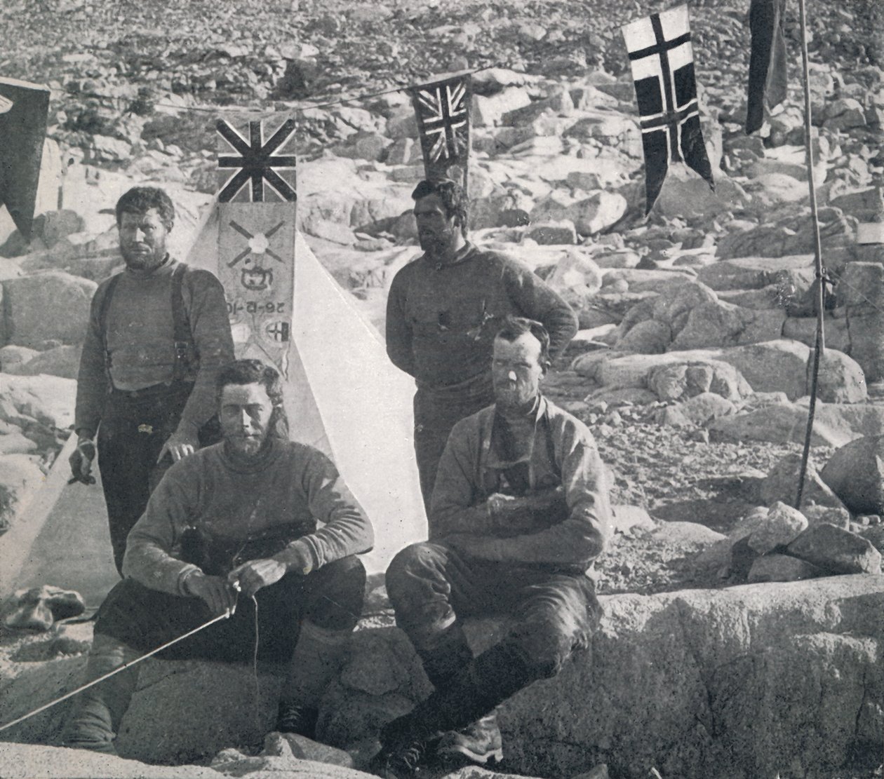 El Segundo Grupo Occidental en Cabo Geología en el Día de Navidad, 1911, 1913 de Frank Debenham
