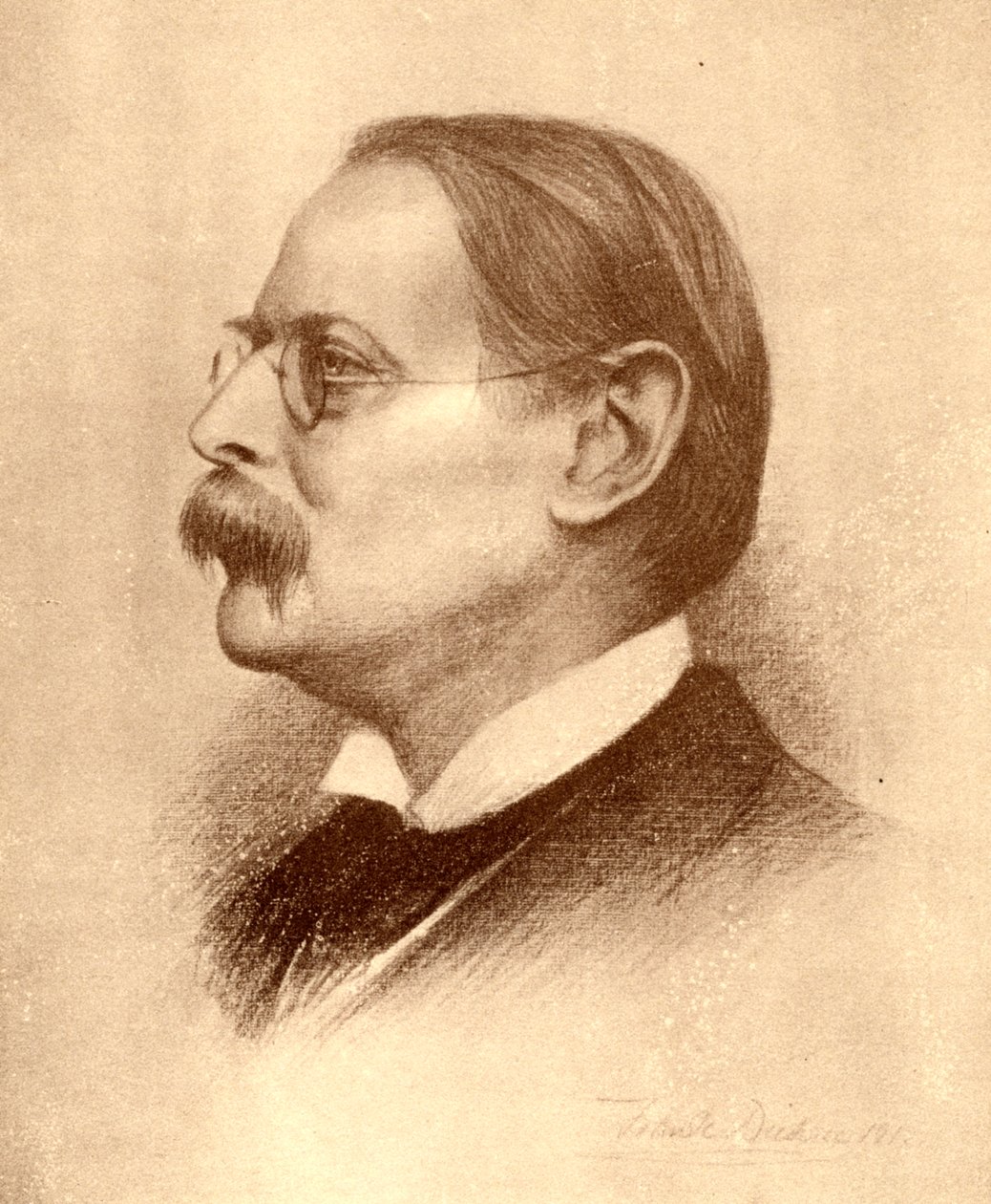 Edmund William Gosse, poeta, autor y crítico inglés, 1913 de Frank Dicksee