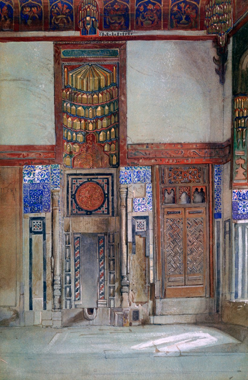 La Casa del Moufti Sheikh el Mahadi, El Cairo, 1873 de Frank Dillon