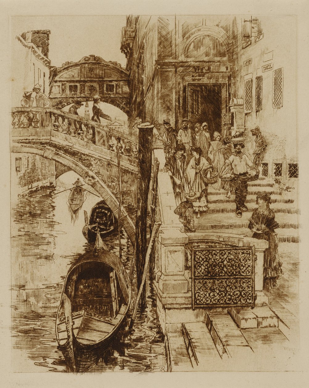 Puente de los Suspiros, Venecia de Frank Duveneck