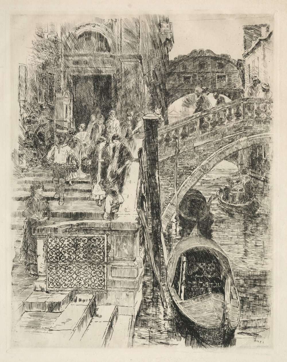 Puente de los Suspiros, Venecia de Frank Duveneck