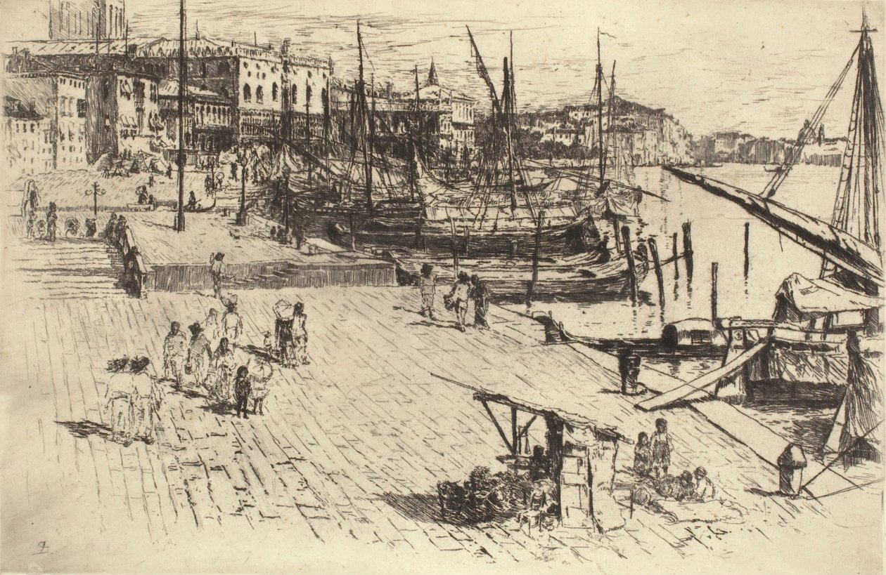 Riva degli Schiavoni (lámina 1) de Frank Duveneck