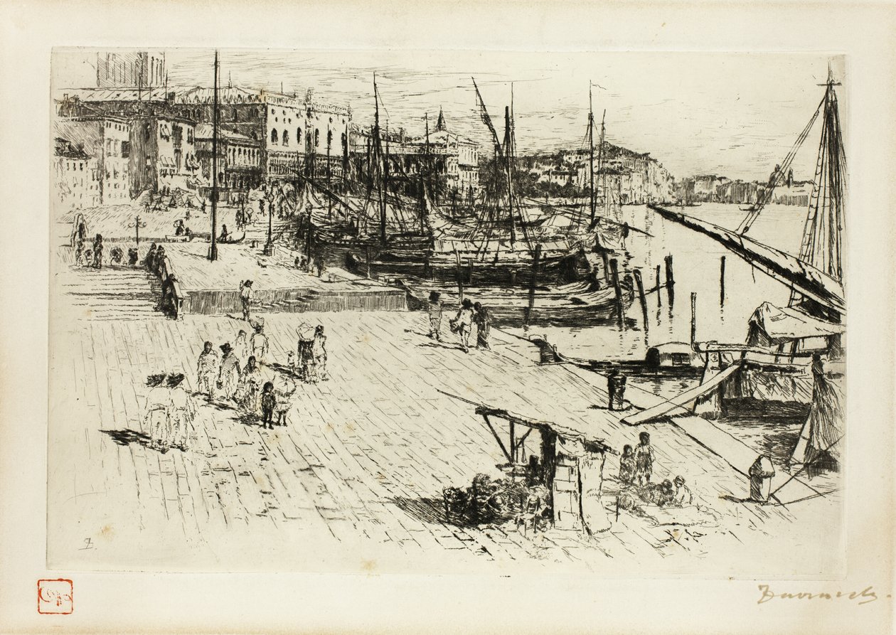 La Riva, mirando hacia el Palacio Ducal de Frank Duveneck