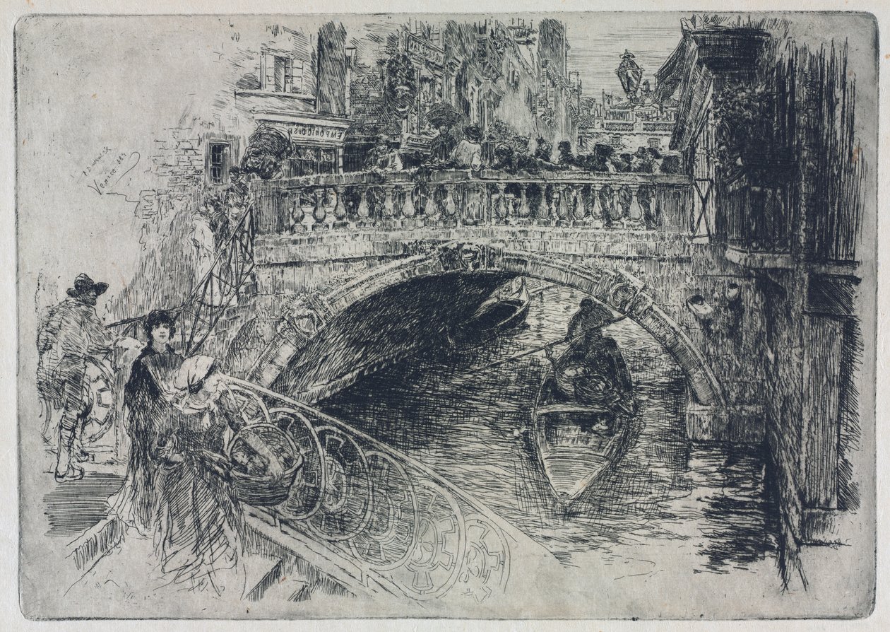 Puente Veneciano, 1884 de Frank Duveneck