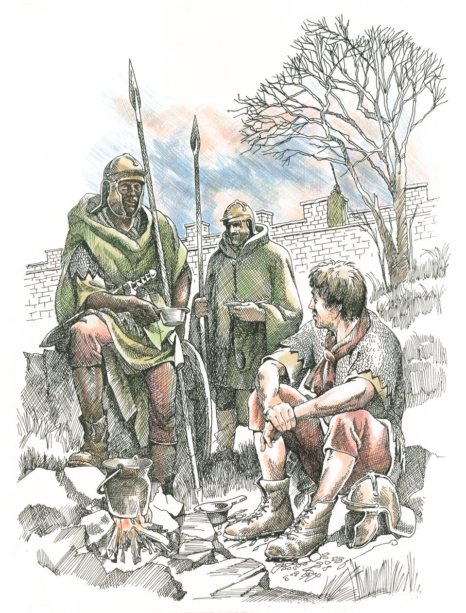 Soldados romanos, siglo II, c. 1990-2010 de Frank Gardiner