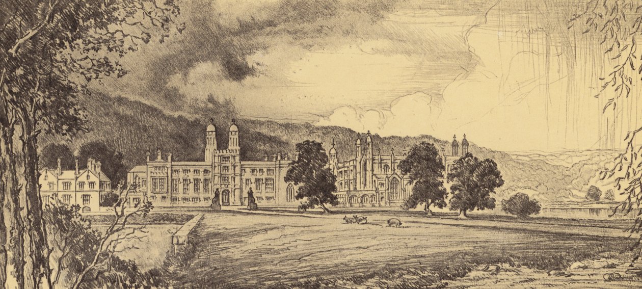 Stonyhurst College (litografía) de Frank Greenwood