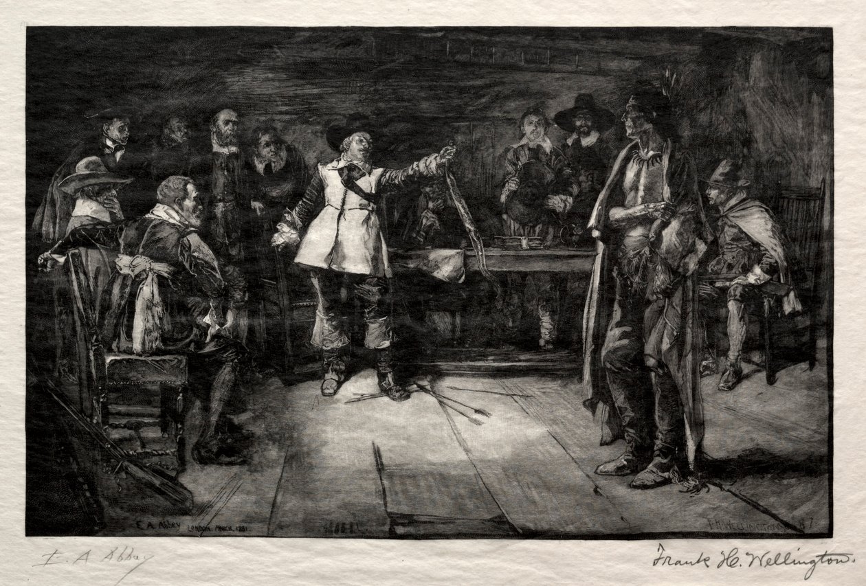 El Desafío de Miles Standish, 1887 de Frank H. Wellington