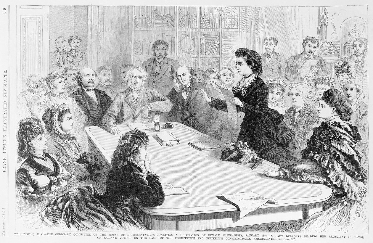 Washington D.C. El Comité Judicial..., de Frank Leslies Illustrated Newspaper, 1871 de Frank Leslie