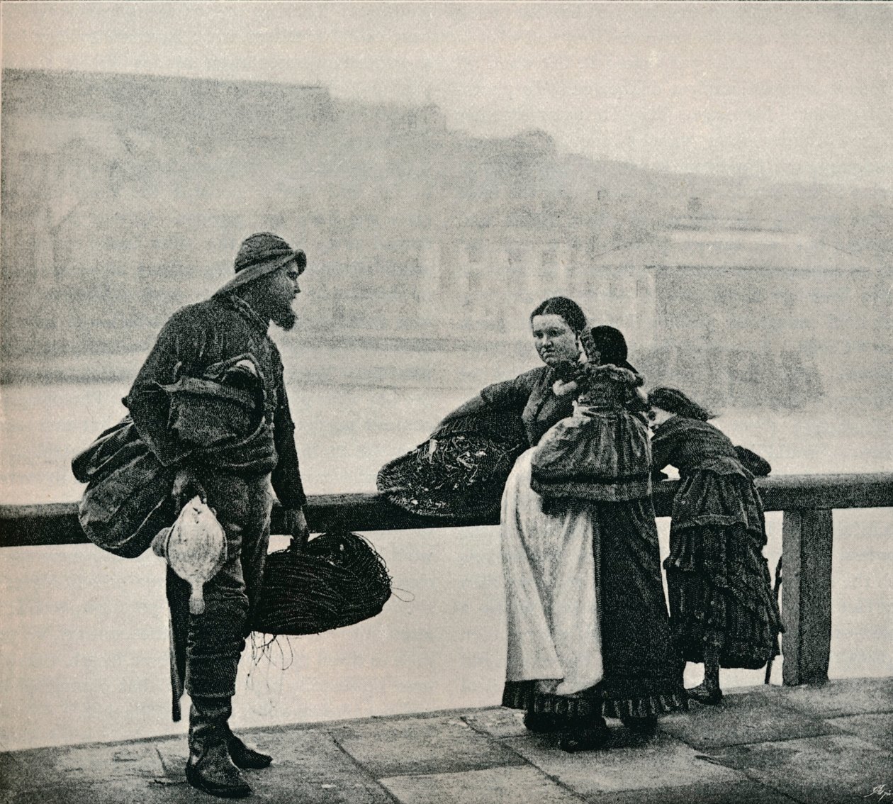Pescadores, Whitby, c. 1890 de Frank Meadow Sutcliffe