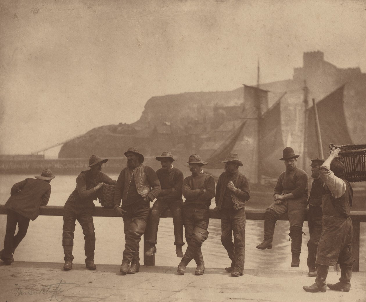 Pescadores de Whitby,c. 1885 (foto) de Frank Meadow Sutcliffe
