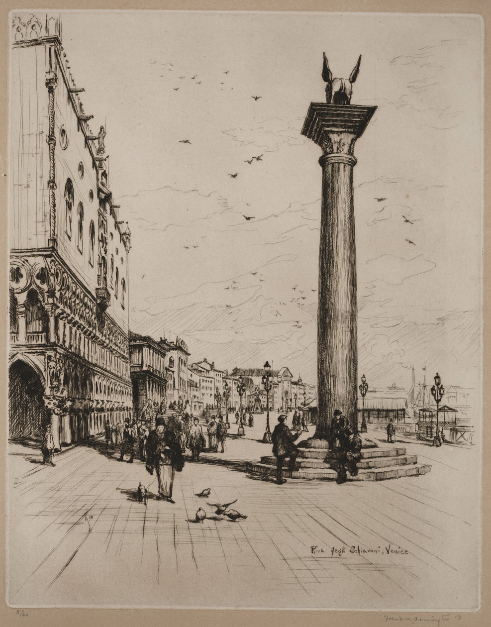 Riva Schiavone, Venecia de Frank Milton Armington