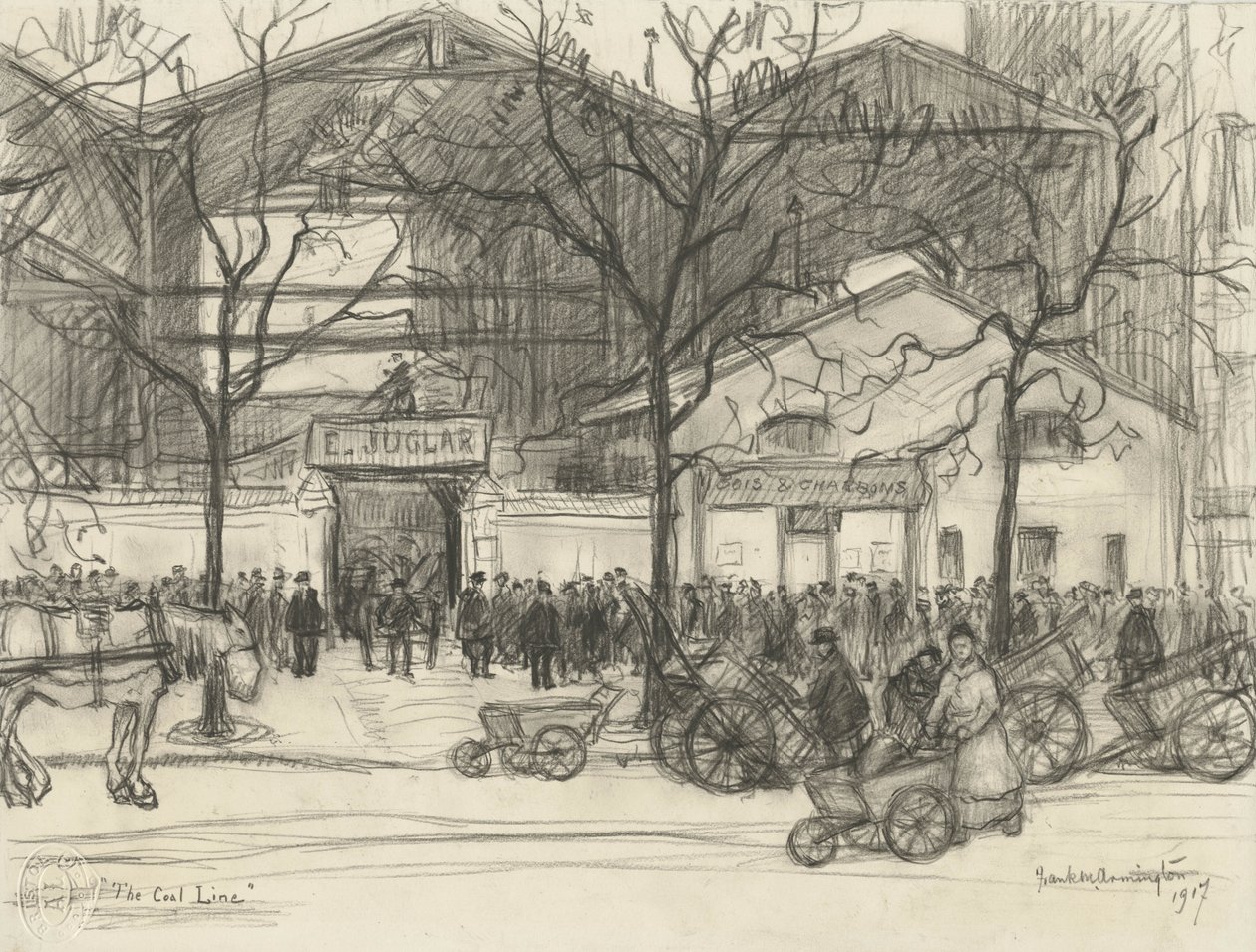 La línea del carbón, 1917 de Frank Milton Armington
