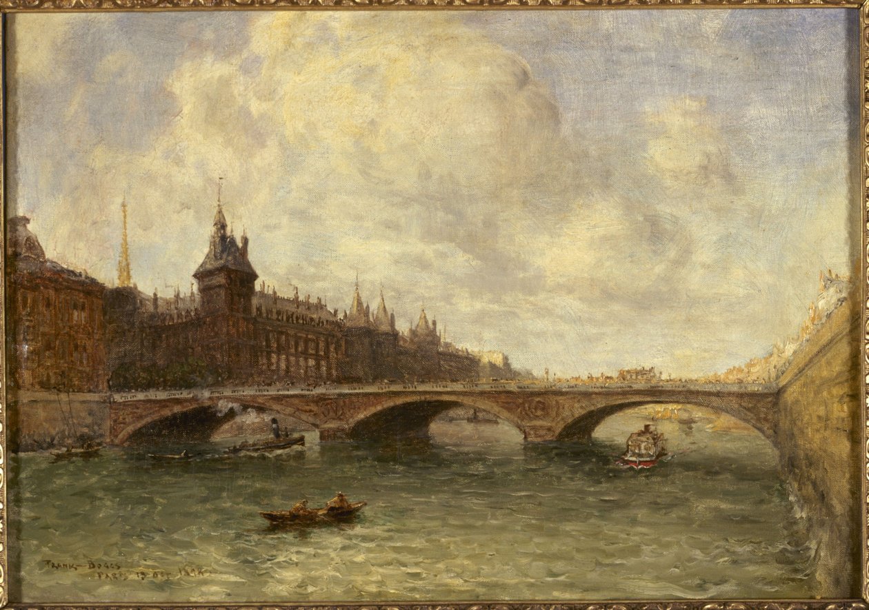 El puente del Cambio y el muelle del Reloj de Frank Myers Boggs