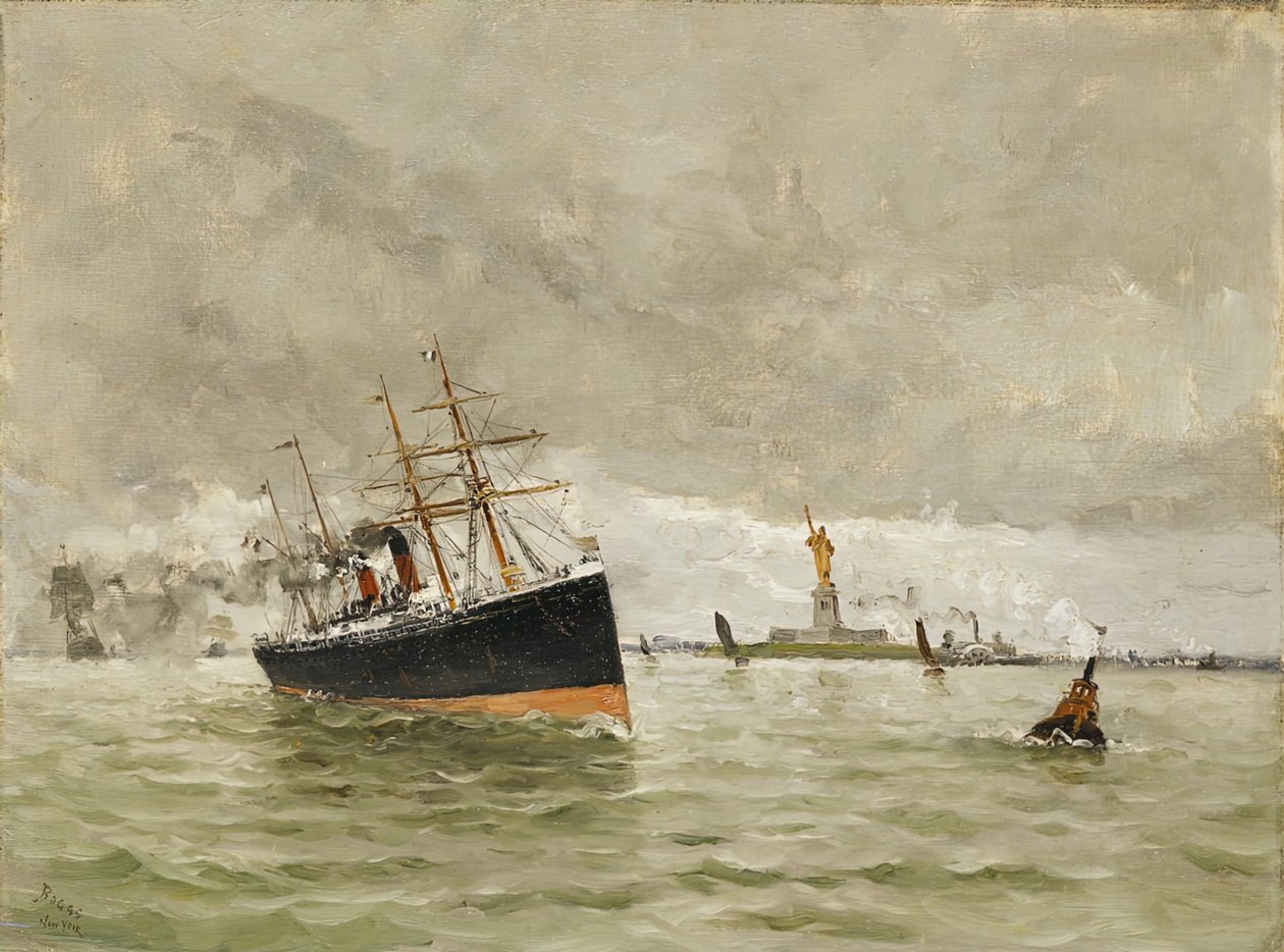 Nueva York: Entrando al Puerto, 1887 de Frank Myers Boggs