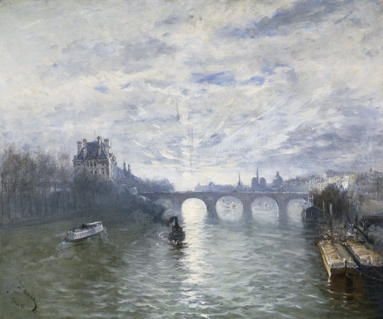 El París Royale en el Sena, 1895 de Frank Myers Boggs