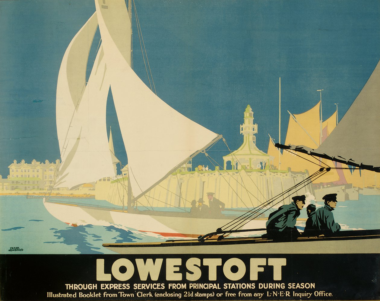 Lowestoft (litografía en color) de Frank Newbould