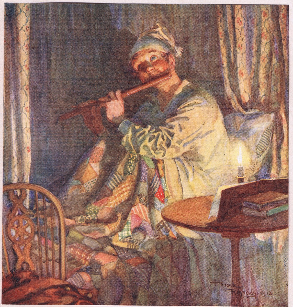 El aire era "Fuera melancolía", c.1920 (litografía en color). de Frank Reynolds
