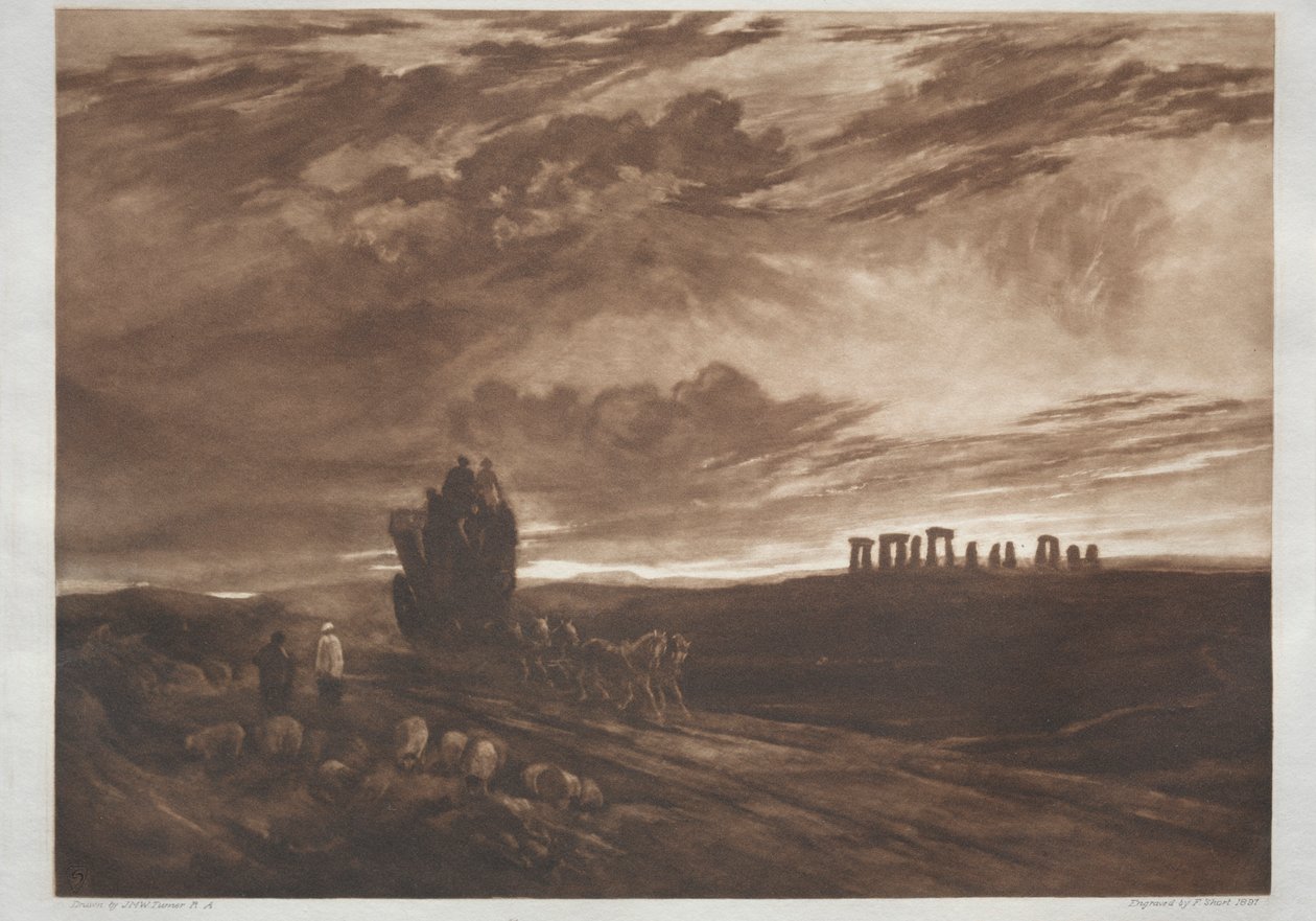Stonehenge al amanecer, 1897 de Frank Short
