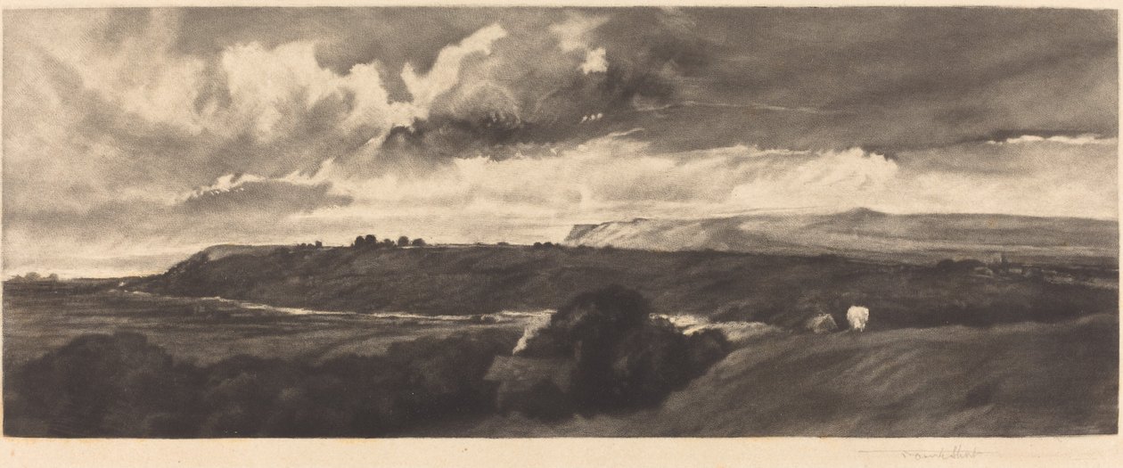 Un camino en Yorkshire de Frank Short, after Peter De Wint
