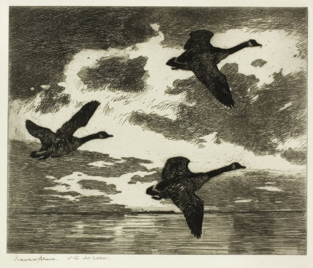 Mañana nublada de Frank Weston Benson