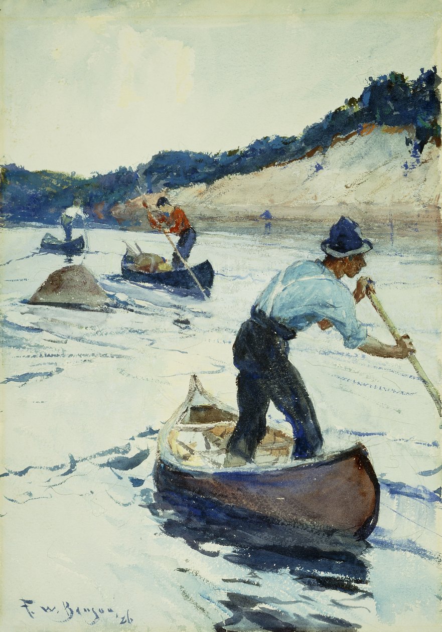 Piragüismo de Frank Weston Benson