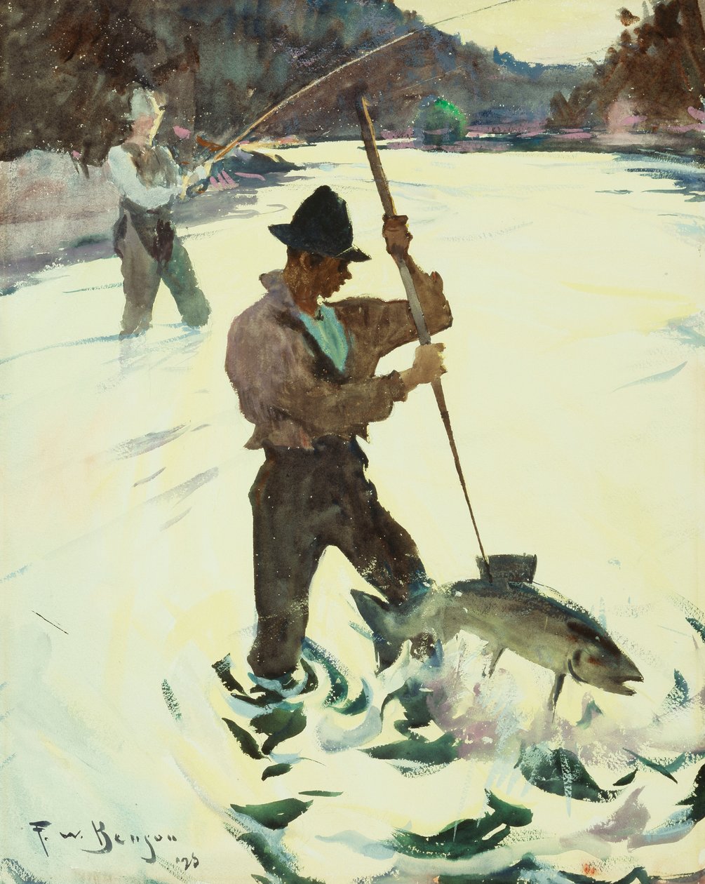 Pesca con arpón de Frank Weston Benson