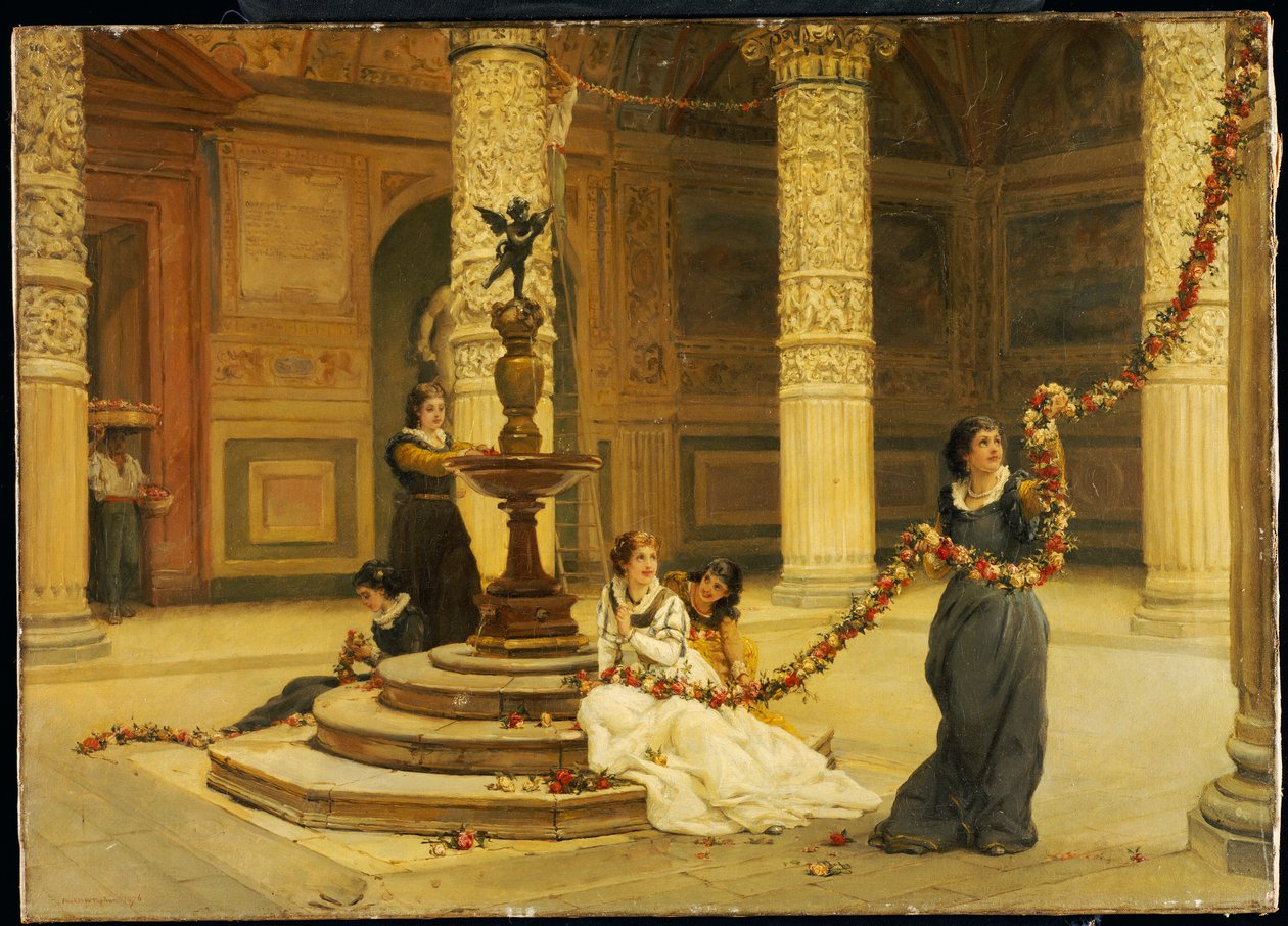 La mañana del festival - Italia central, 1876 de Frank William Warwick Topham