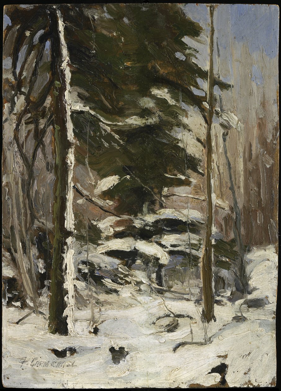 Borde del bosque, c.1914 de Franklin Carmichael