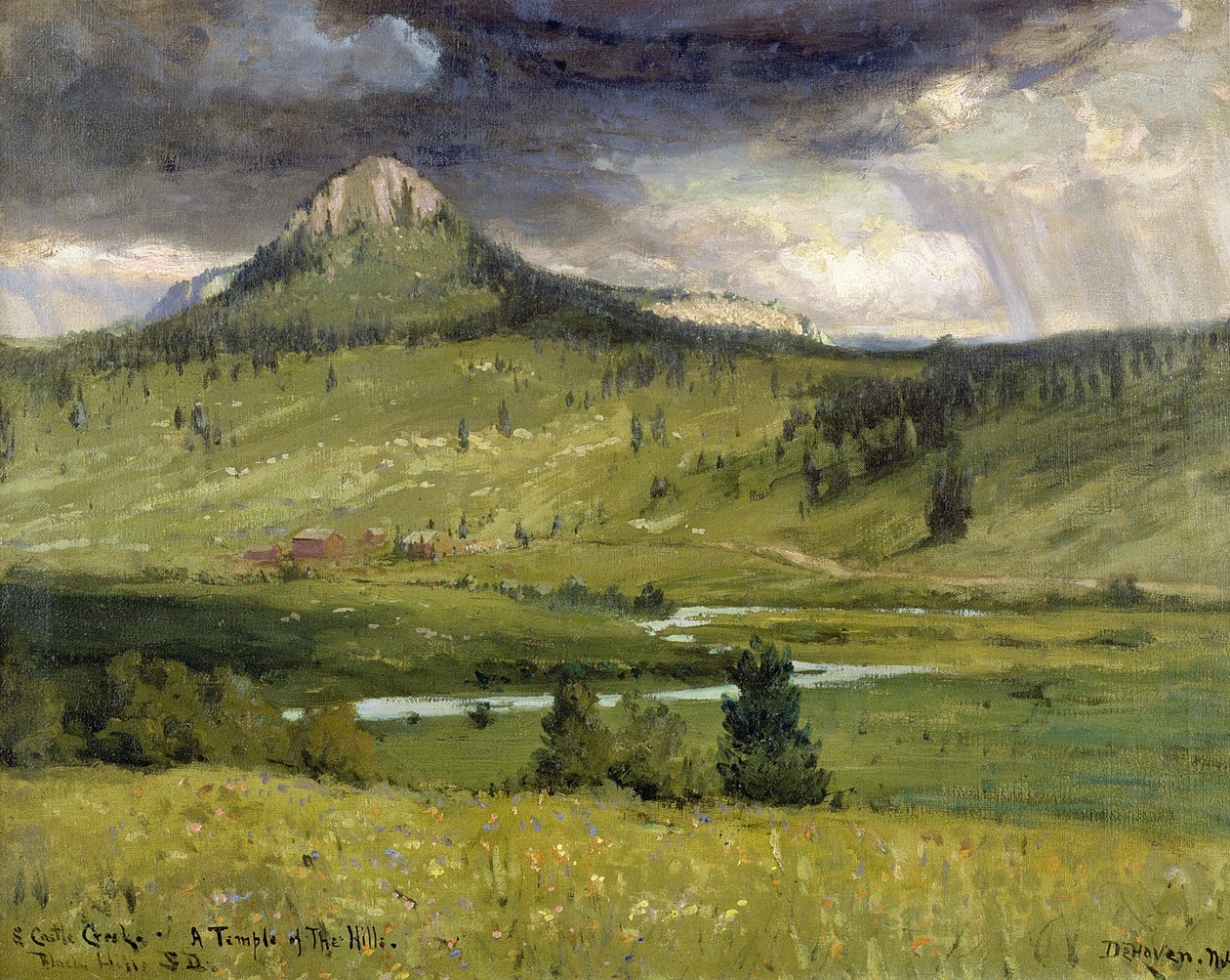South Castle Creek, un templo de las colinas, Black Hills, Dakota del Sur de Franklin De Haven
