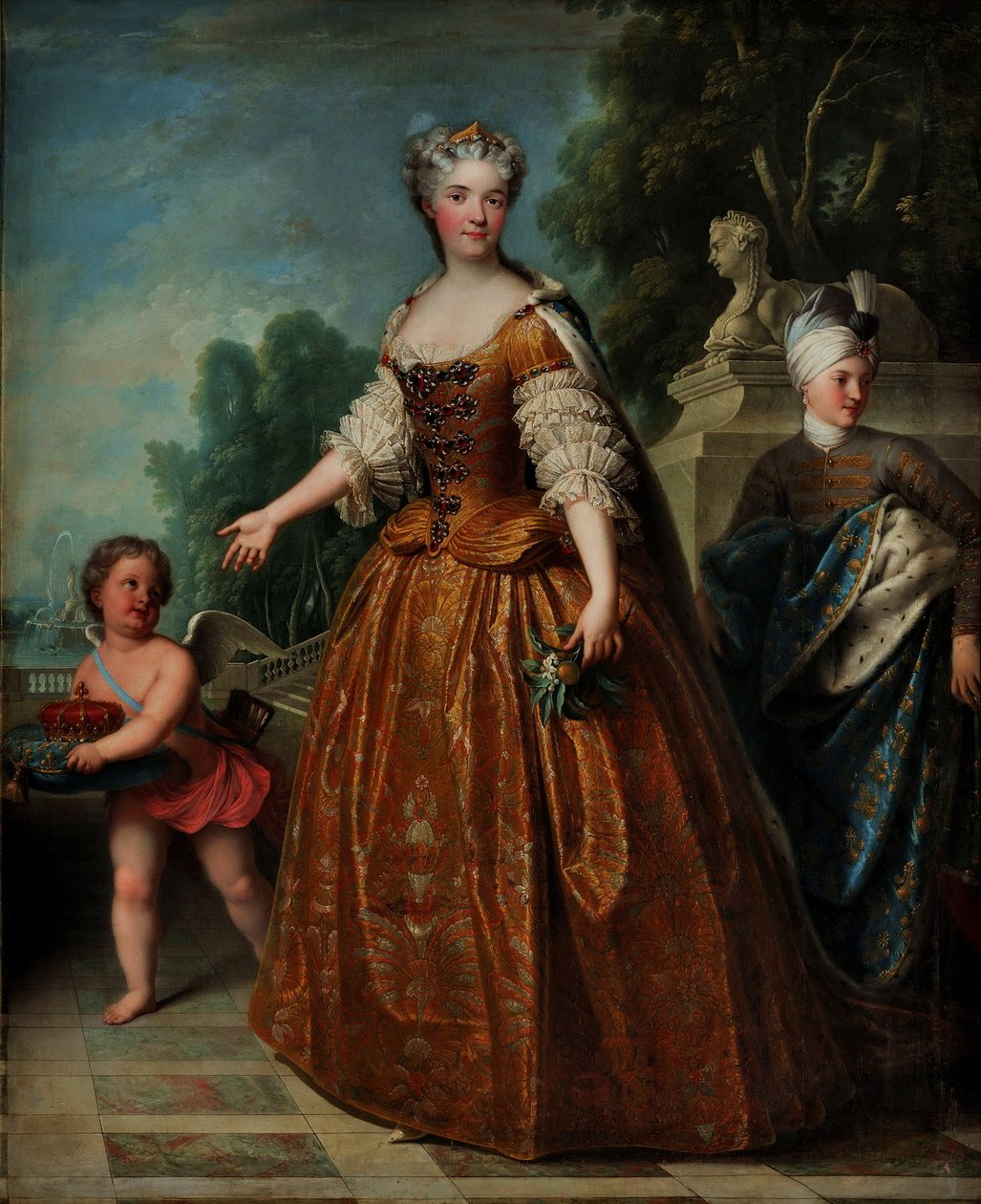 Retrato de María Leszczyńska (1703-1768), Reina de Francia de François Albert Stiémart