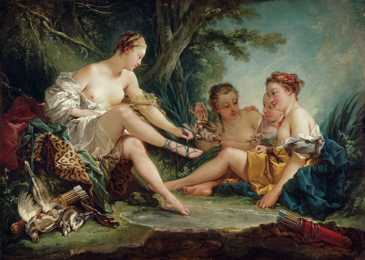 Diana después de la caza de François Boucher
