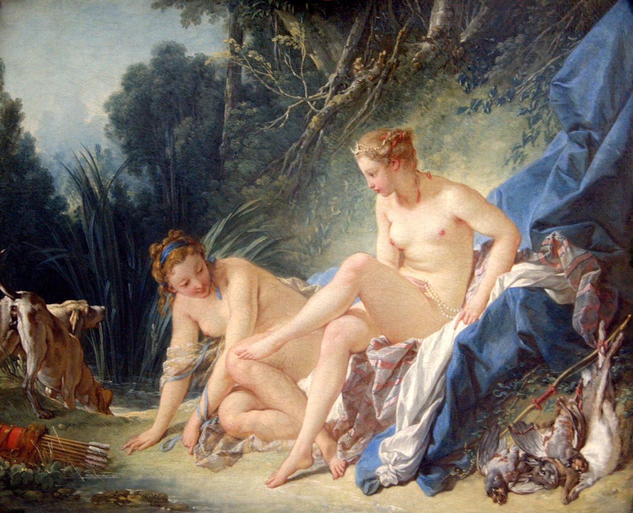 Diana saliendo del baño de François Boucher