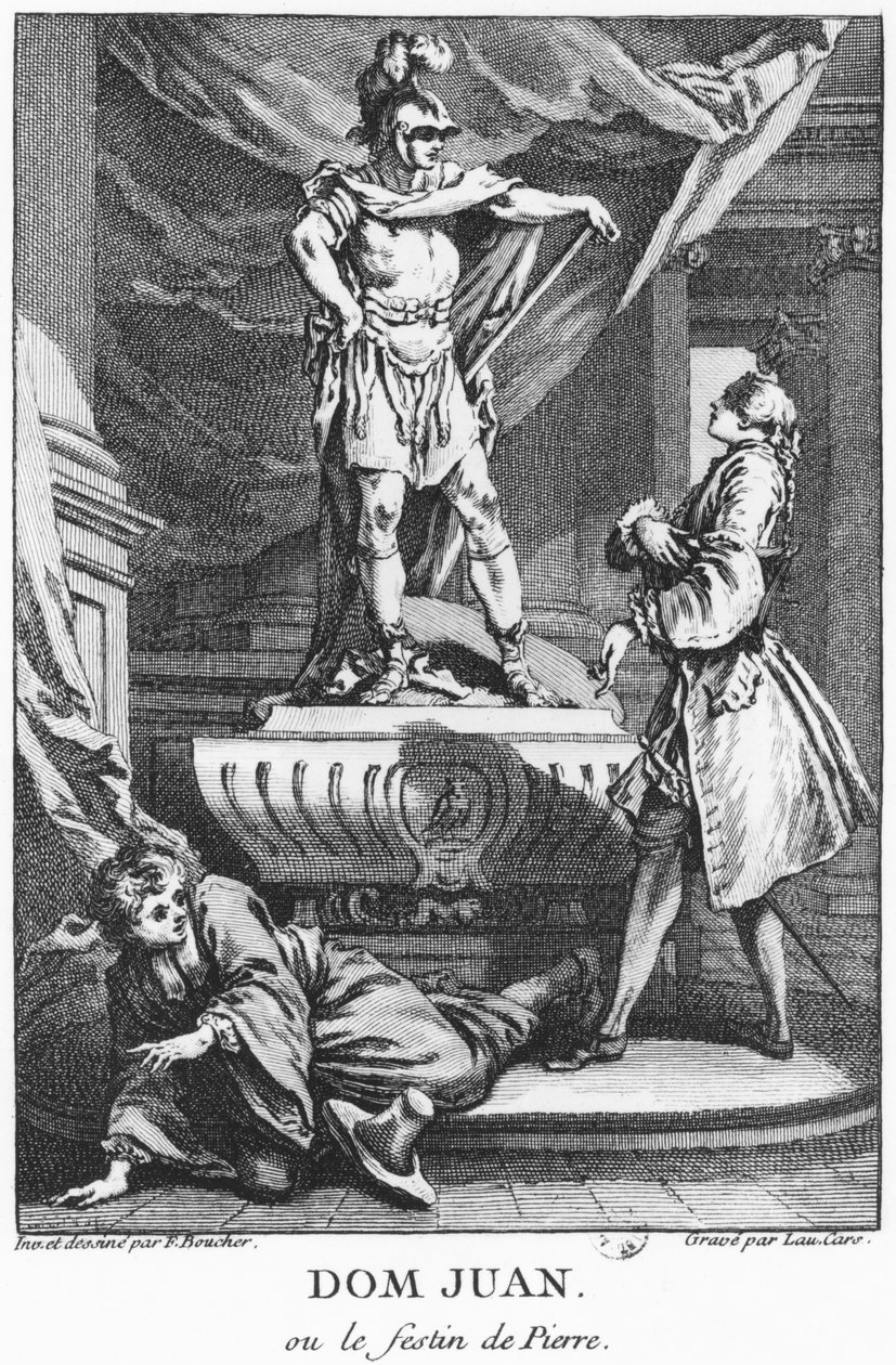 Don Juan y el Comendador, ilustración de 