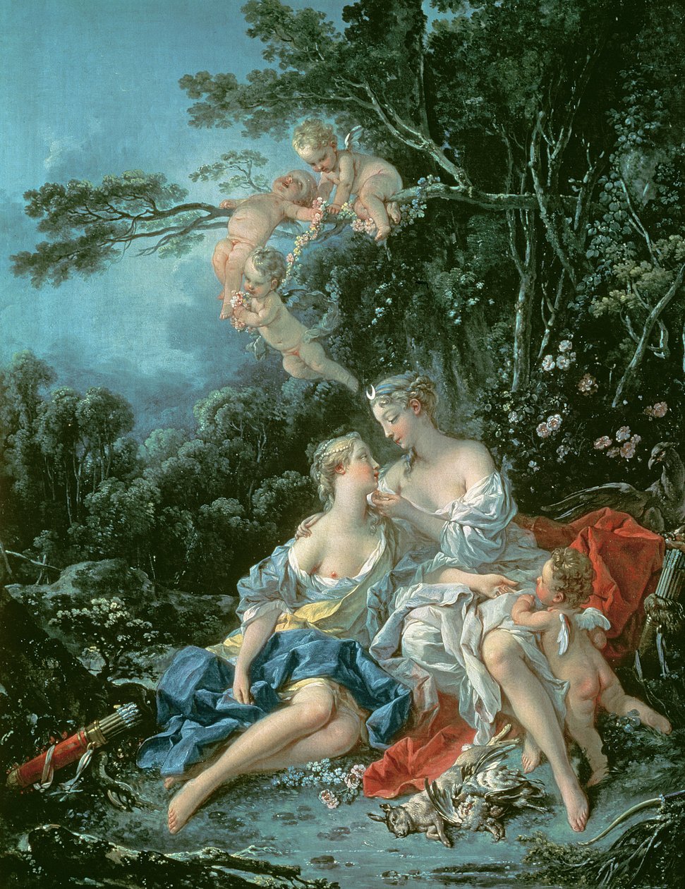 Júpiter y Calisto, 1744 de François Boucher