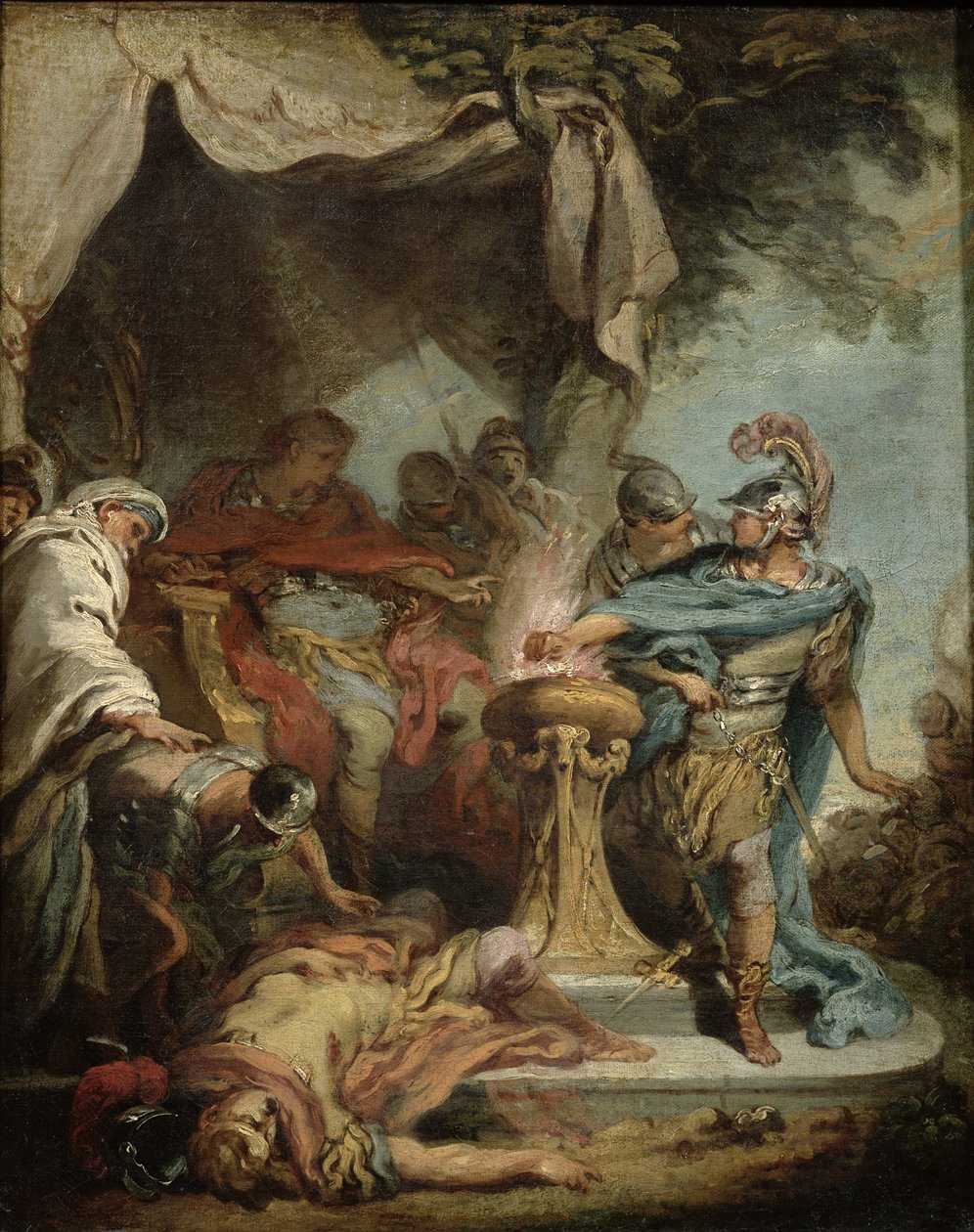 Mucio Escévola ante Porsena de François Boucher