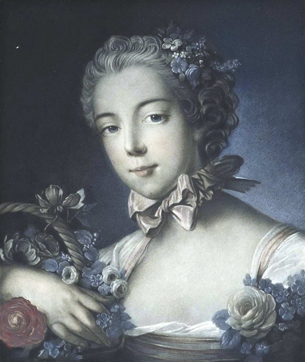 Retrato de joven mujer de François Boucher