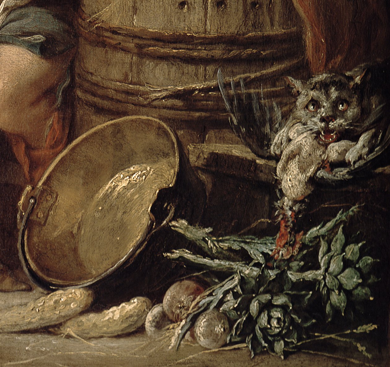 La hermosa criada (detalle) de François Boucher