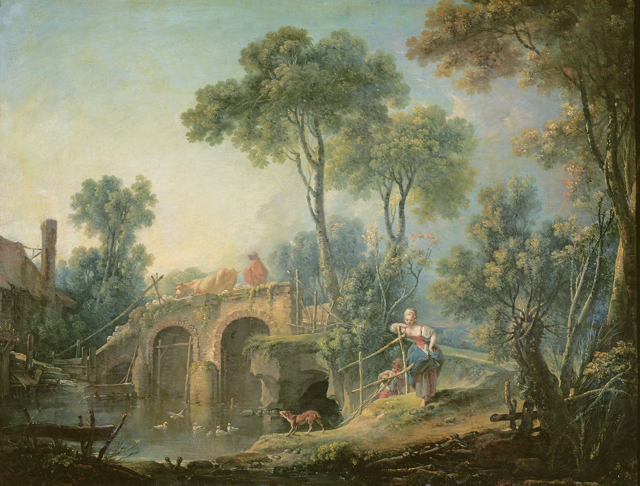 El puente, 1761 de François Boucher