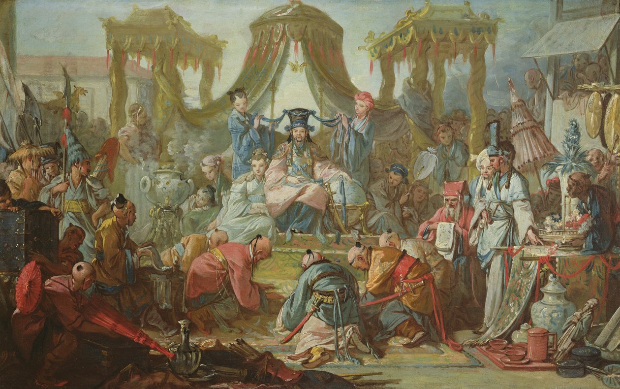 El matrimonio chino, o una audiencia con el emperador de China, c.1742 de François Boucher