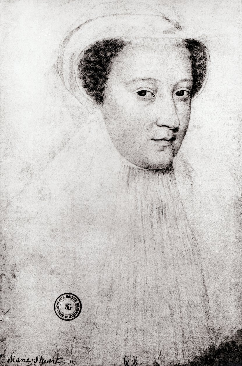 María, Reina de Escocia (1542-87) en luto blanco, 1560 de François Clouet