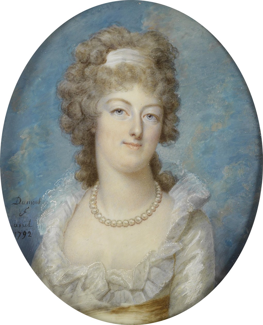 Retrato de María Antonieta de Francois Dumont